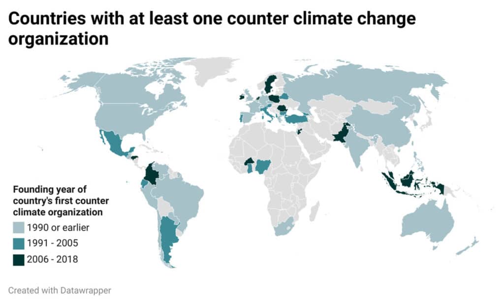 Map of countries in the world