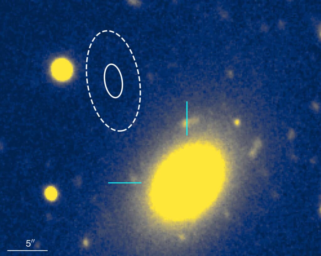 The location of the fast radio burst